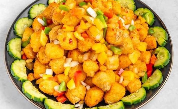 Salt & Pepper Tofu (Spicy) (椒盐豆腐)